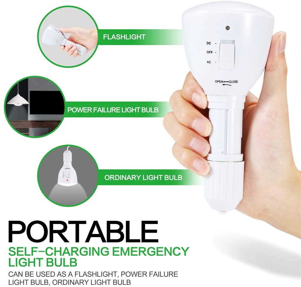 4 pack rechargeable led bulbs