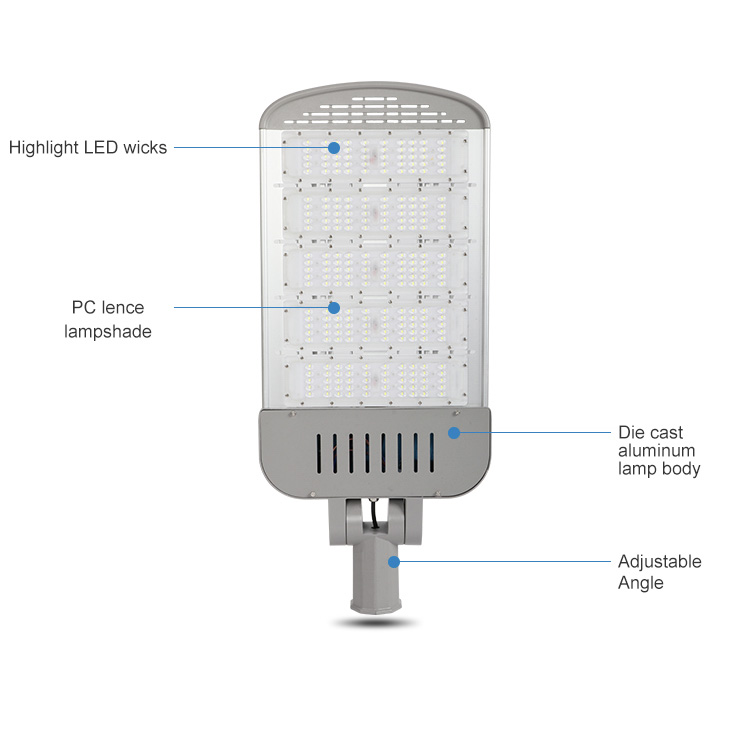 purple street lights